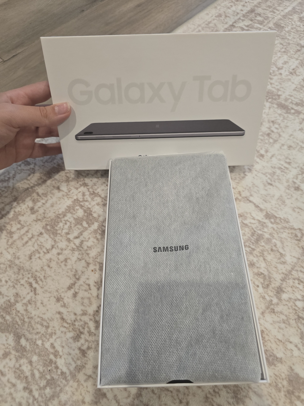 Samsung Tablet in Light Gray